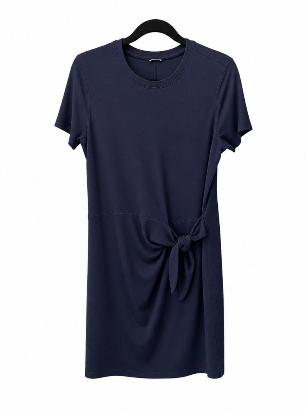 Kit and Ace Side Tie T-Shirt Dress | Navy | Size M | Technical Stretch